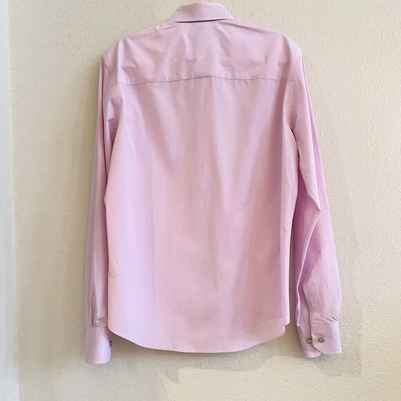 Eight X Mens Shirt Medium Slim Fit  Purple‎ Flip Cuff  Business Casual Buckle - Picture 9 of 12